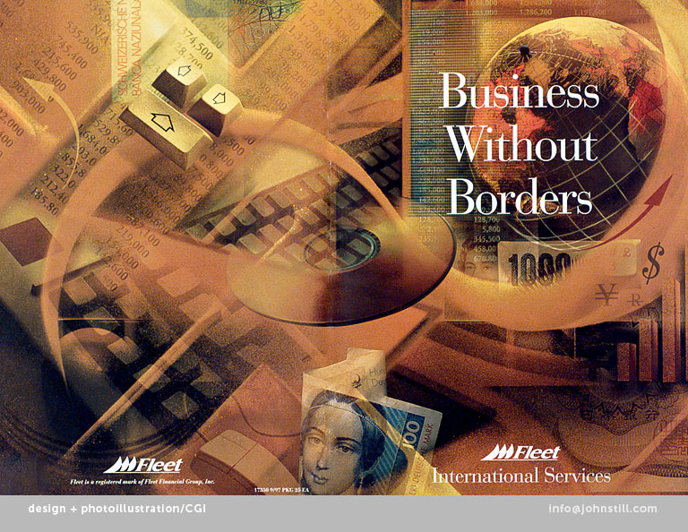 International Banking services brochure cover by John Still